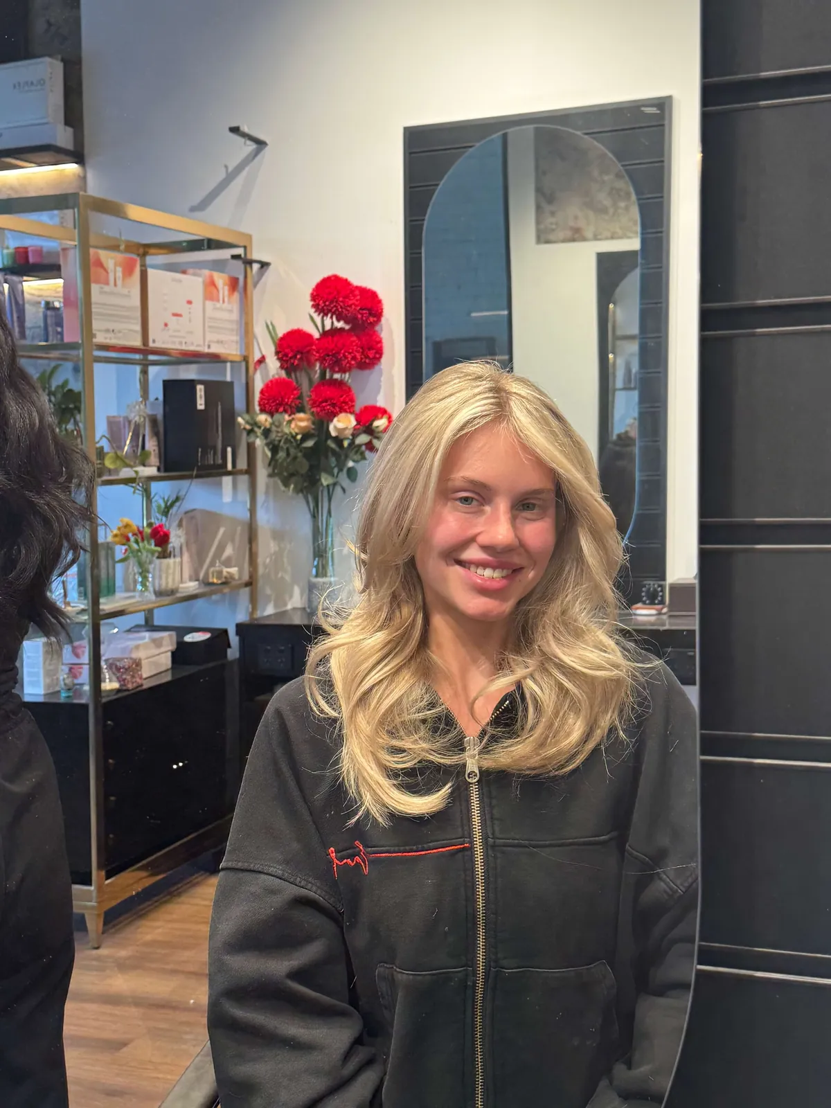 Hair styling transformation